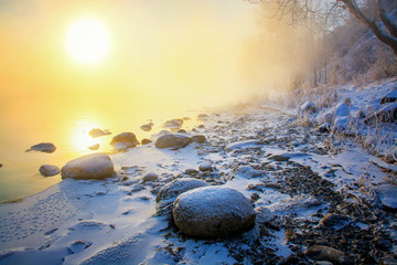 Frosty morning.  Морозное утро