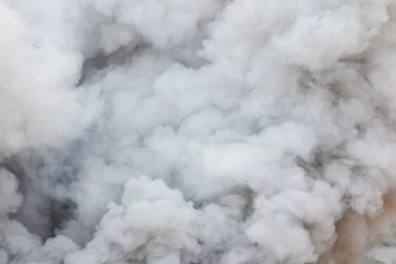 Crédence de cuisine en verre imprimé Fumée Fond de fumée de bombe, fumée causée par des explosions.