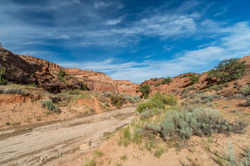 Hiking Trail Utah Slot Canyons