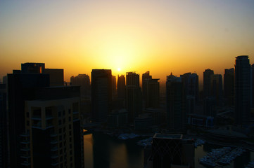 Fototapeta premium sunrise in the city