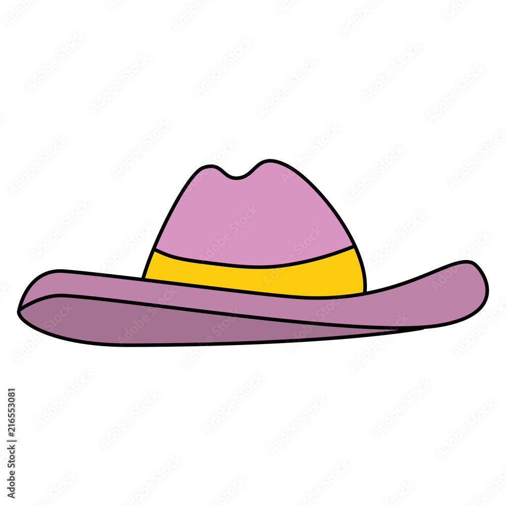 Wall mural hat summer accessory icon