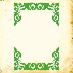 Vector baroque of vintage elements for design. 