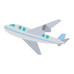 airplane flying isolated icon