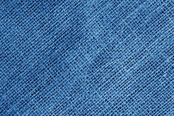 Fototapeta na wymiar Cotton fabric texture in navy blue color.