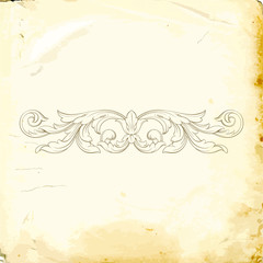 Vector baroque of vintage elements for design. 