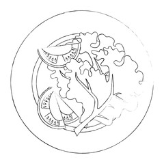 dish with fresh lettuce and tomatoes