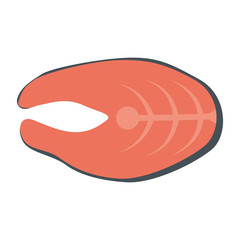 fresh salmon steak fish