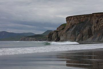 Where passagshak RD ends at fossil beach where the sea begins. Kodik`s longest road to the south west.