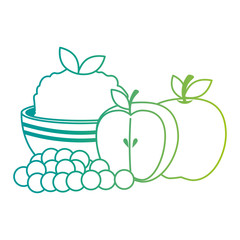 kitchen bowl with mashed potatoes with apples