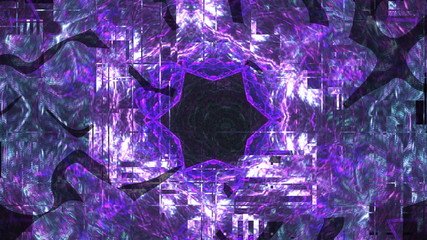 3d shape with fractal regularity, abstract computer technology background, 3d rendering backdrop, computer generated