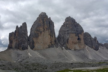 Drei Zinnen in den Dolomiten