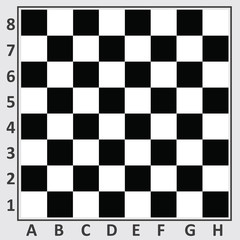 Obraz premium Chess table. vector illustration