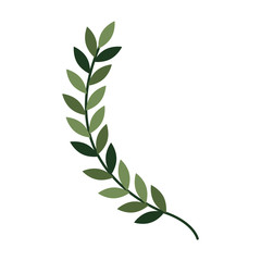 leafs spike decorative icon vector illustration design