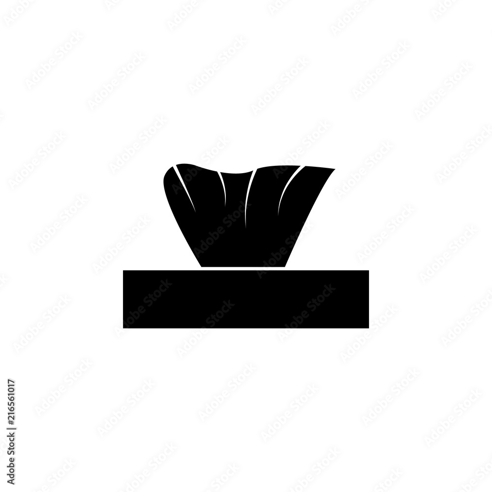 Poster paper napkins in a box icon. element of tattoo icon for mobile concept and web apps. glyph style pap