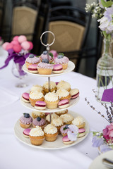 Cupcakes und Mini Cupcakes für Hochzeit