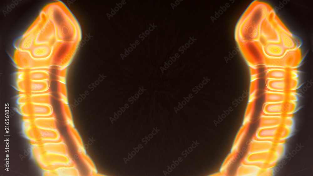 Poster abstract energy background. 3d rendering digital backdrop