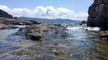 Summer beach evening.
