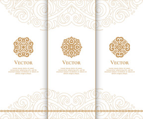 Vector emblem. Elegant, classic elements. Can be used for jewelry, beauty and fashion industry. 
