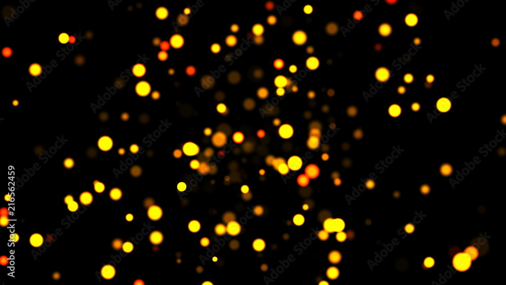 Poster space with many bright shiny led lights, computer generated modern abstract background, 3d rendering