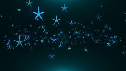 Fototapeta premium Many bright stars are in space, 3d rendering illustration, computer generated backdrop
