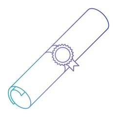 diploma graduation isolated icon vector illustration design