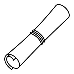 diploma graduation isolated icon vector illustration design