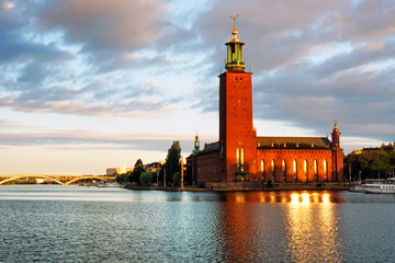Obraz premium City hall of Stockholm