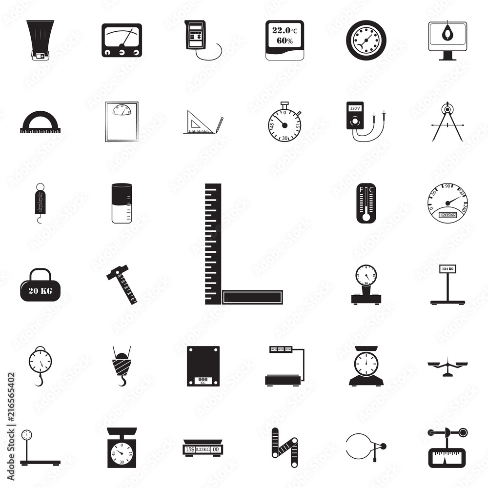 Poster angle ruler icon. detailed set of measuring elements icons. premium quality graphic design sign. one