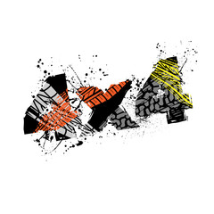 All road grunge background