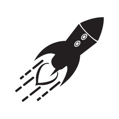 Isolated spaceship logo
