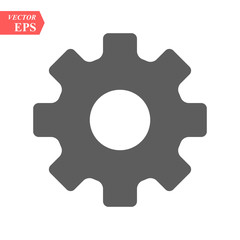 Setting icon vector, Tools, Cog, Gear Sign Isolated on white background. Help options account concept. Trendy Flat style for graphic design, logo, Web site, social media, UI, mobile app, EPS10