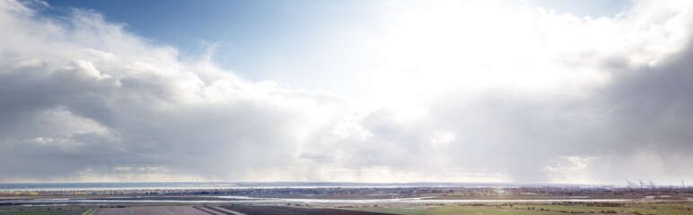 Obraz premium view from the top of a hill