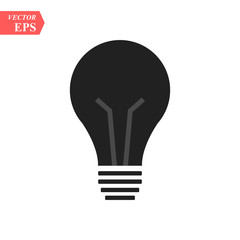 Bulb icon. Lamp vector icon. Idea icon. Light icon. Studio background. EPS 10 vector flat sign.