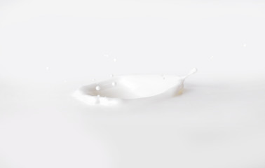 Milk Splash On White Background