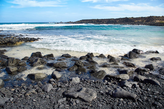 Fototapeta Landscape of Lanzarote Island, Canaries