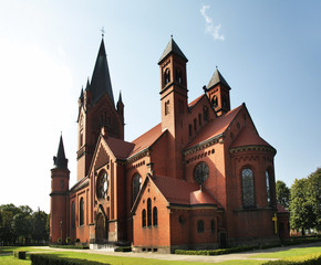 Fototapeta na wymiar Church of Annunciation of Blessed Virgin Mary in Inowroclaw. Poland