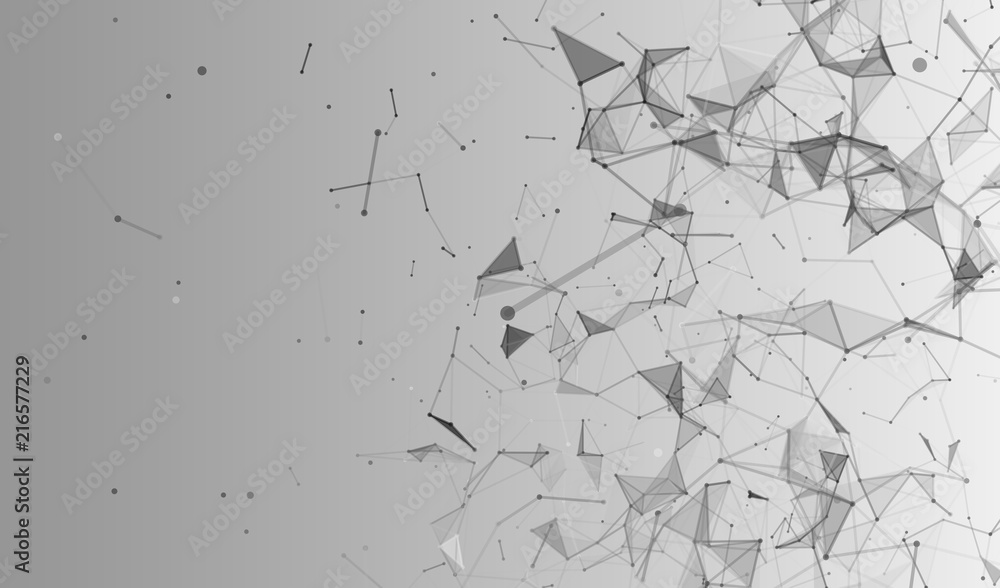 Poster abstract vector background. abstract polygonal background. plexus effect. vector illustration.