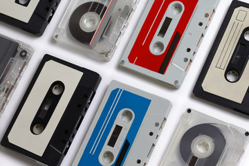 Collection of vintage audio tapes