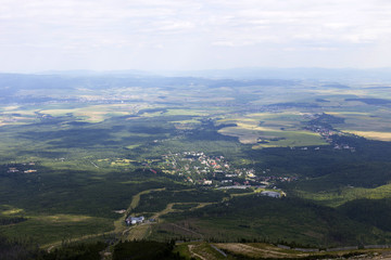 View on mountain Peaks and alpine Landscape of the High Tatras, Slovakia