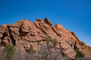 Beautiful landscape of the famous Garden of the Gods