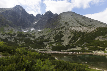 View on mountain Peaks and alpine Landscape of the High Tatras, Slovakia
