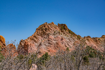Beautiful landscape of the famous Garden of the Gods