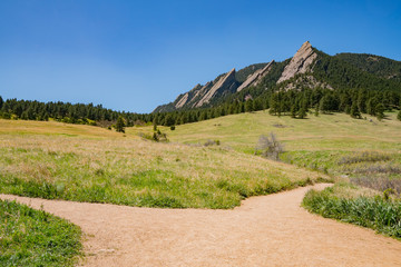 Beautiful landscap of Flatirons