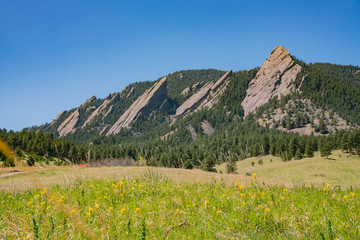 Beautiful landscap of Flatirons