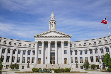 Obraz premium Morning view of the Denver City Council