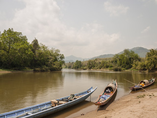 Naklejka na ściany i meble Mekong river trip