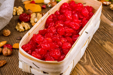 Dried red cherry
