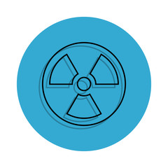 Fototapeta premium Radiation icon on white background