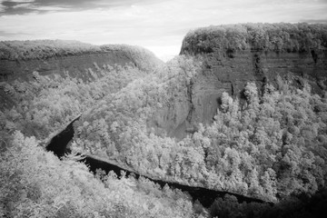 Great Bend Overlook At Letchworth State Park In New York
