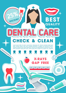 Dental clinic discount offer promotion poster